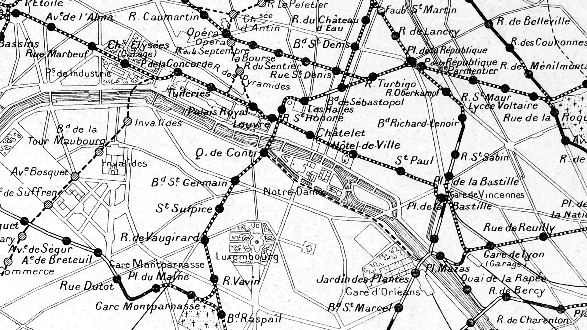 Le métropolitain parisien